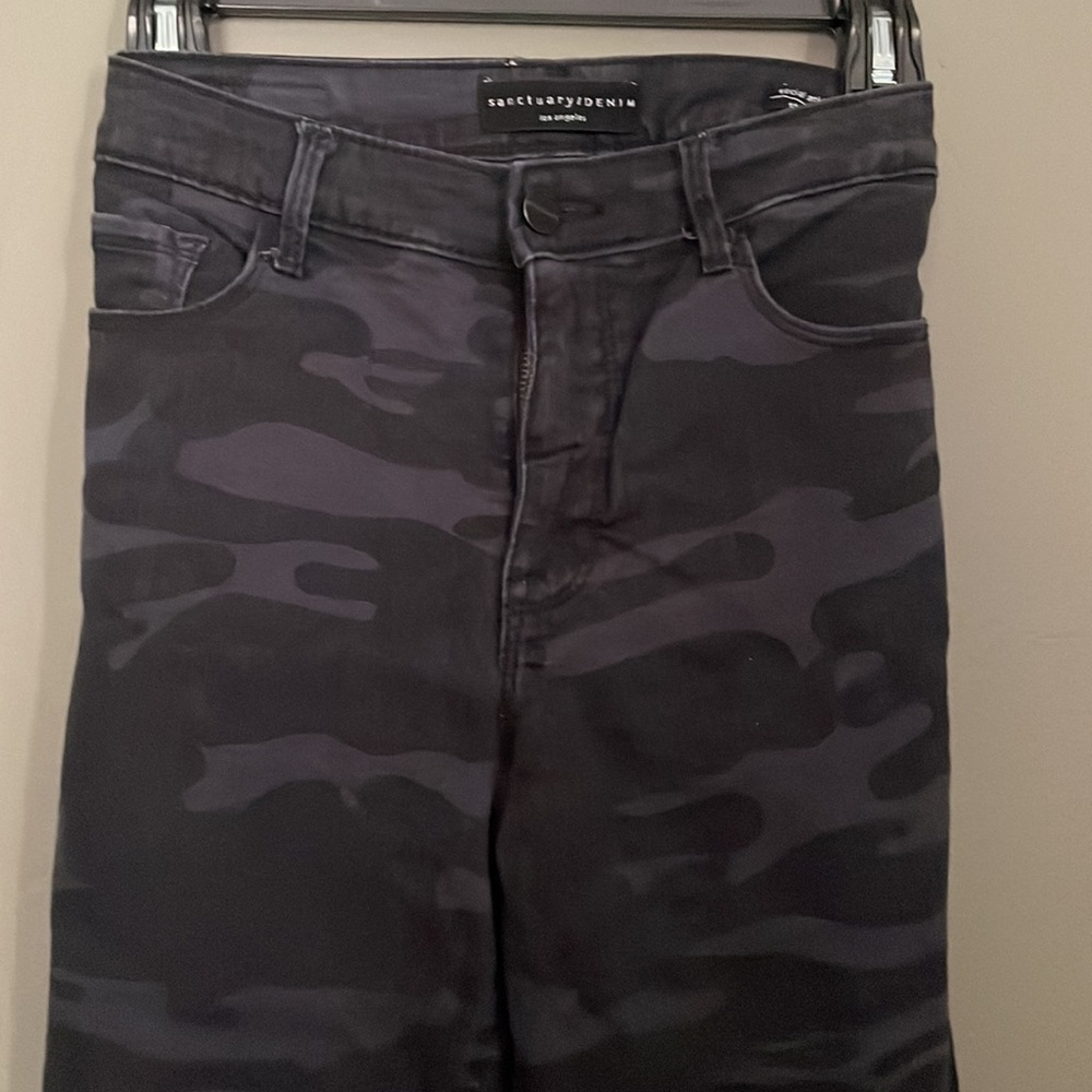 Sanctuary blue-camo jeans